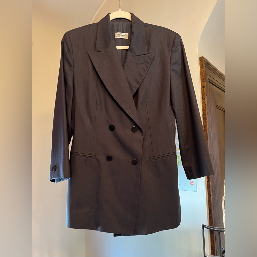 Missoni Women’s Blazer in Dark Blue Size 12